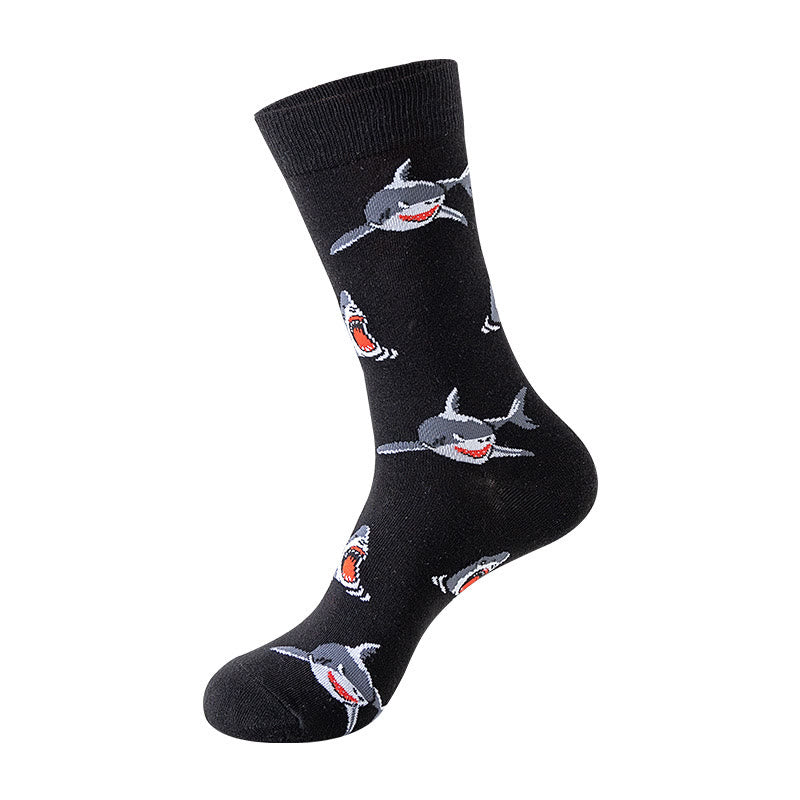 Chaussettes montantes à motifs créatures marines (5 paires) - image 5