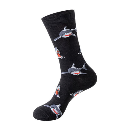 Chaussettes montantes à motifs créatures marines (5 paires) - image 5