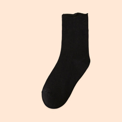 Chaussettes élastiques unies quart de tour (6 paires) - Noir - EU40-44 (US8.5-12) - image 13