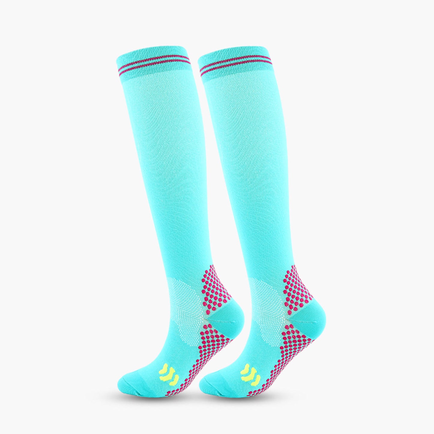 Chaussettes de compression hautes pour le sport (3 paires) - Bleu ciel - 2XL - image 13