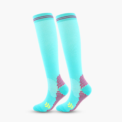 Chaussettes de compression hautes pour le sport (3 paires) - Bleu ciel - 2XL - image 13