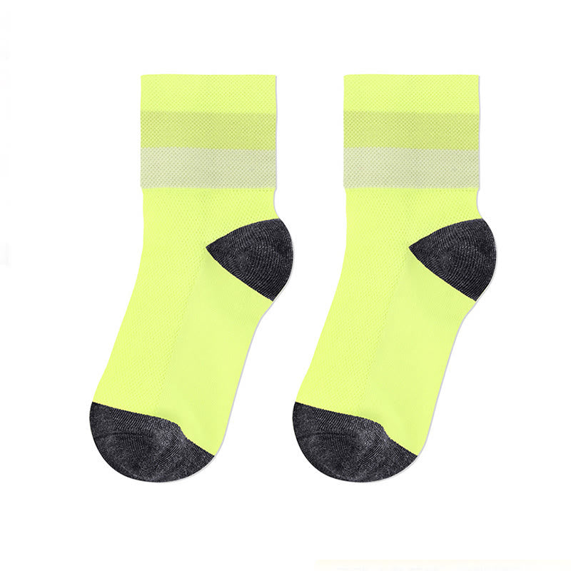 Chaussettes courtes respirantes couleur bonbon