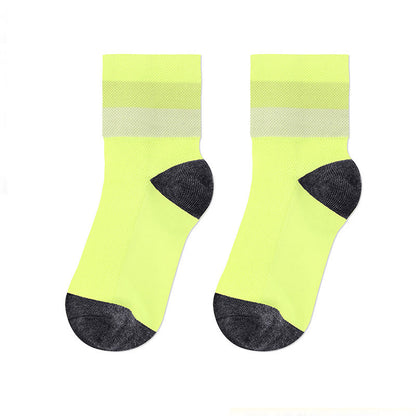 Chaussettes courtes respirantes couleur bonbon