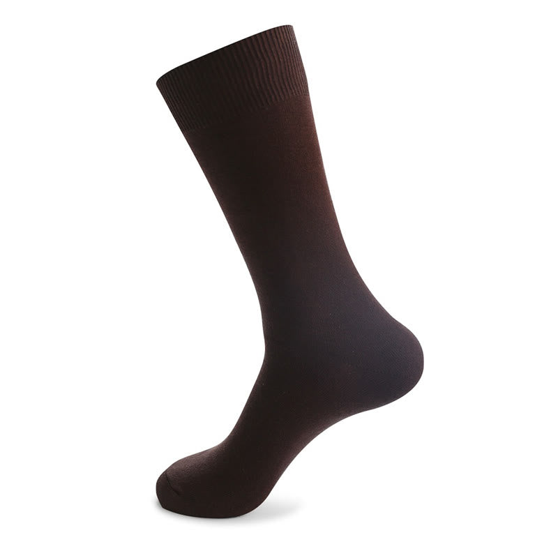 Chaussettes montantes solides et résistantes (7 paires) - Café - EU46-50 (US12-15) - image 13