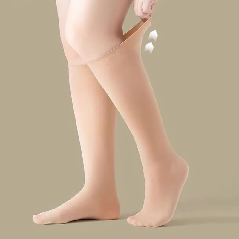 Chaussettes hautes respirantes de couleur unie (2 paires) - Nu - XL - image 3