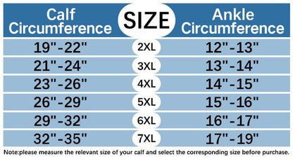 Chaussettes de compression à filaments bleus grande taille (2XL-7XL) (3 paires)