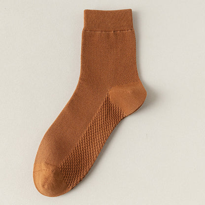 Chaussettes courtes en maille de coton Plusock (5 paires) - Caramel - EU39-46 (US5-12) - image 21
