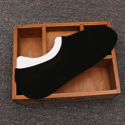 Chaussettes invisibles confortables en coton grande taille (6 paires)