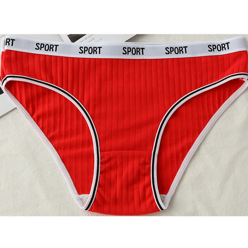 Culotte antibactérienne taille haute en coton grande taille (lot de 4)