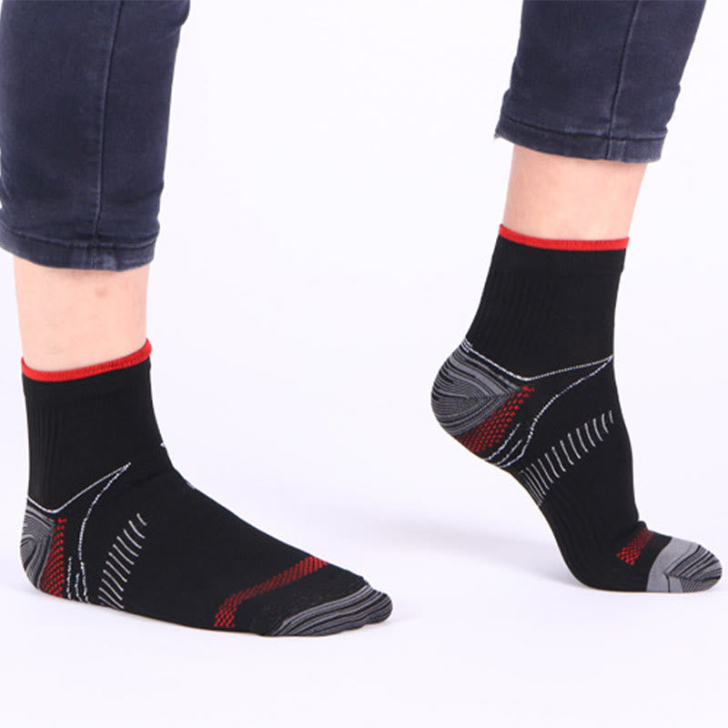 Chaussettes de sport élastiques de compression grande taille (10 paires)