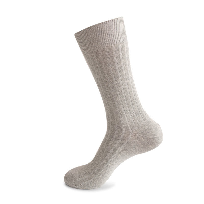 Chaussettes rayées unies (3 paires) - Gris clair - EU46-50 (US12-15) - image 13
