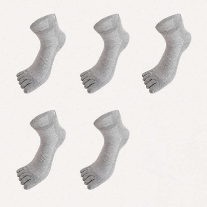 Chaussettes antibactériennes d'alignement à cinq orteils grande taille (5 paires)