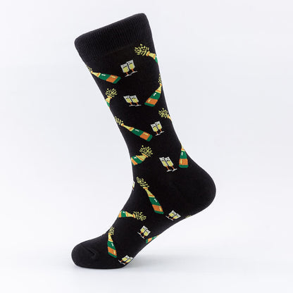 Chaussettes d'intérieur en coton pour Halloween (5 paires) - image 2