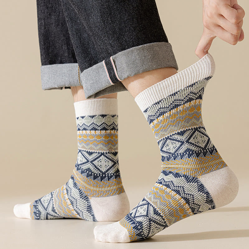 Chaussettes rétro respirantes mi-mollet (3 paires) - image 5