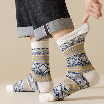 Chaussettes rétro respirantes mi-mollet (3 paires) - image 5