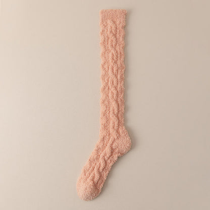 Chaussettes hautes thermiques en polaire corail Plusock (5 paires) - Orange - Convient à 220 lb - image 13