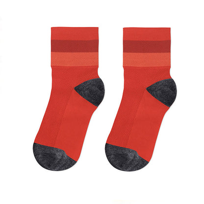 Chaussettes courtes respirantes couleur bonbon