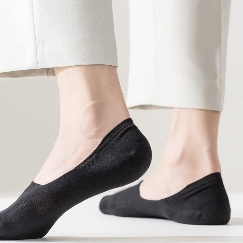 Chaussettes invisibles en maille élastique grande taille (5 paires)