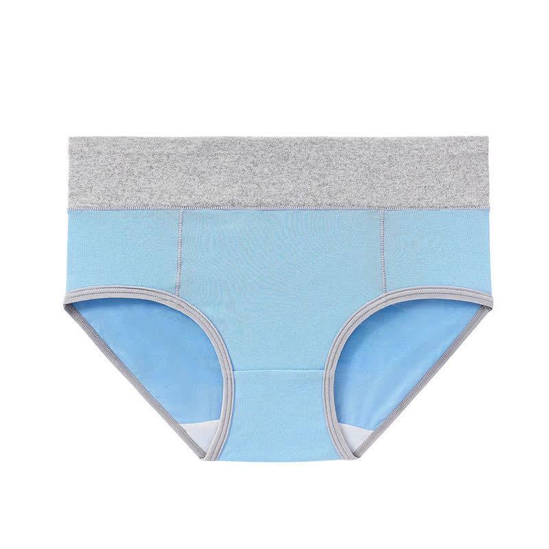 Culotte antibactérienne taille haute en coton grande taille (5 paires)