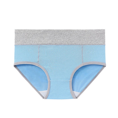Culotte antibactérienne taille haute en coton grande taille (5 paires)