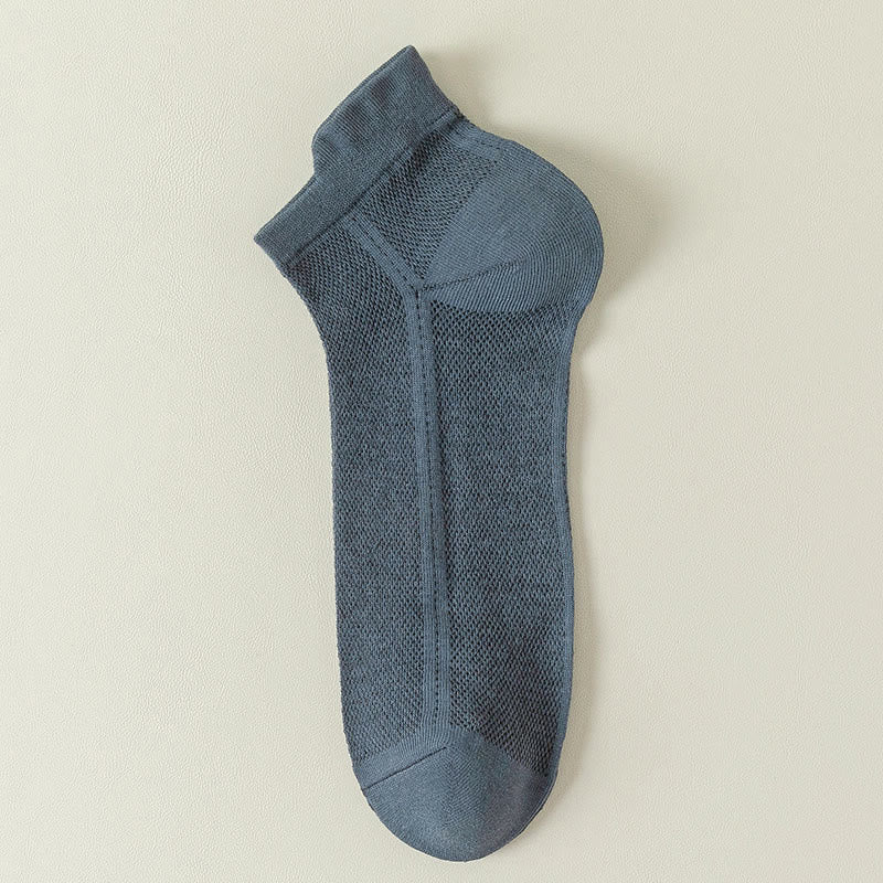 Chaussettes respirantes en maille (7 paires) - Bleu marine - EU44-50 (US10-15) - image 10