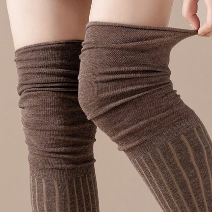 Chaussettes hautes de couleur unie (2 paires)