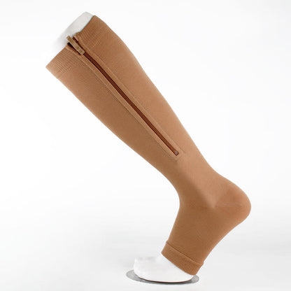 Chaussettes de compression graduée à fermeture éclair et bout ouvert - image 4