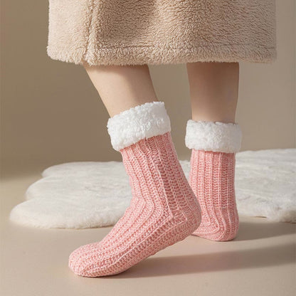 Chaussettes épaisses et confortables en polaire grande taille (2 paires) - image 11