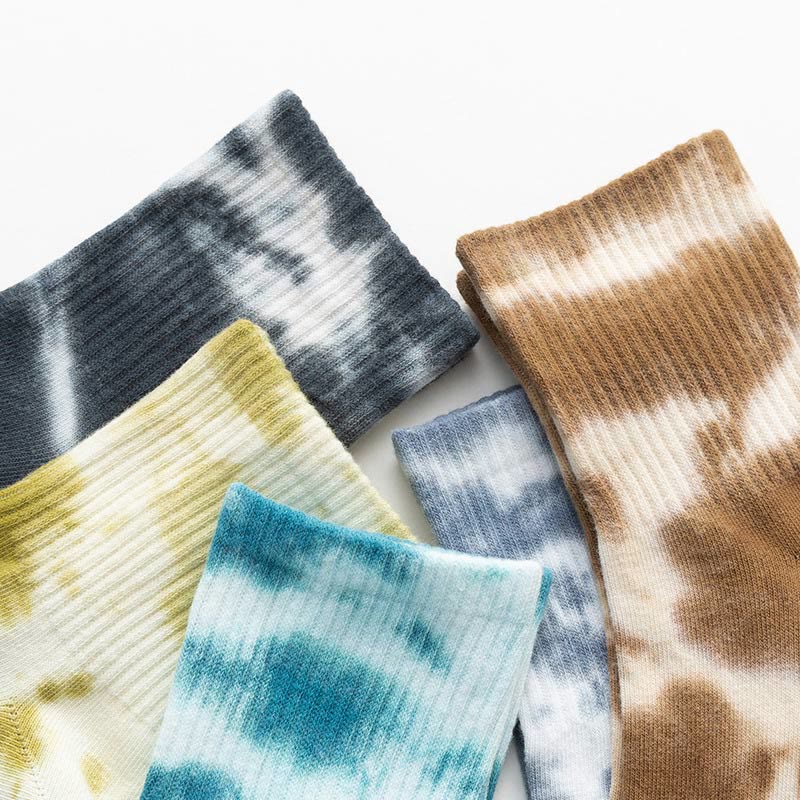Chaussettes tie-dye quart de tour (5 paires) - image 7