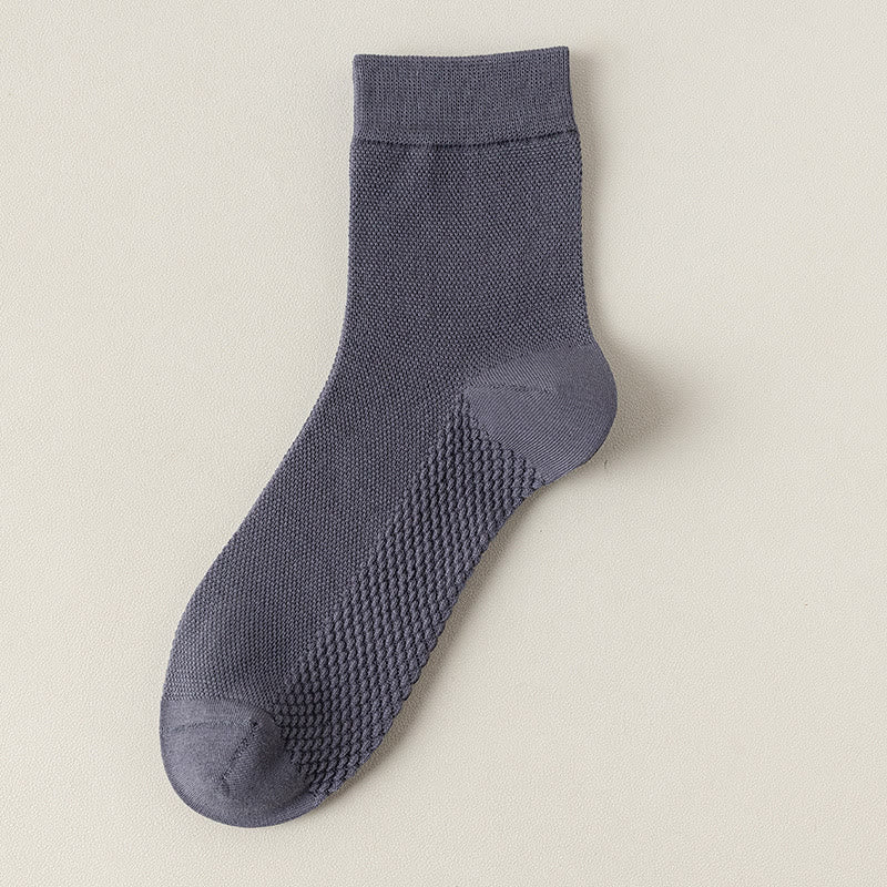 Chaussettes courtes en maille de coton Plusock (5 paires) - Gris - EU39-46 (US5-12) - image 20