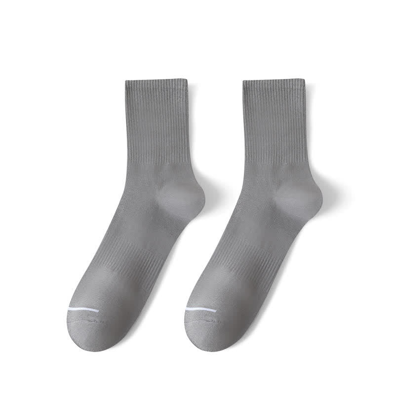 Chaussettes mi-mollet confortables et unies Plusock (6 paires) - EU39-48 (US6-13) - Gris foncé - image 6
