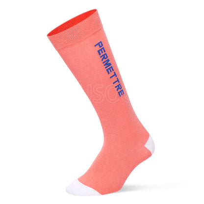 Chaussettes de compression en coton de couleurs mélangées, grande taille (3 paires)