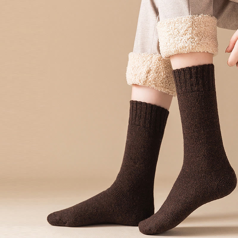 Chaussettes épaisses grandes tailles (5 paires) - image 2