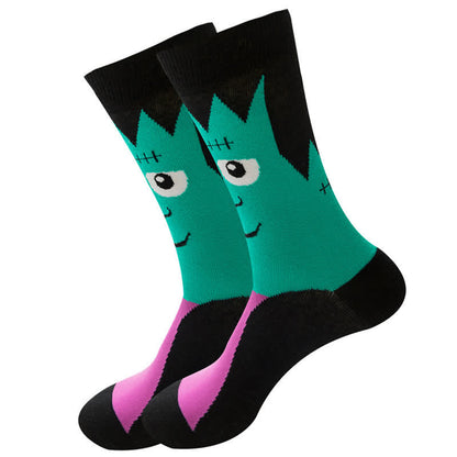 Chaussettes tendance en coton pour Halloween (5 paires) - image 2