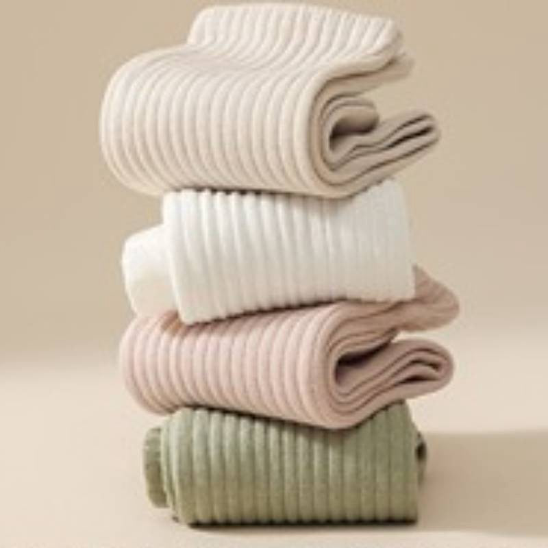 Chaussettes de yoga en mélange de coton côtelé doux (4 paires) - image 2