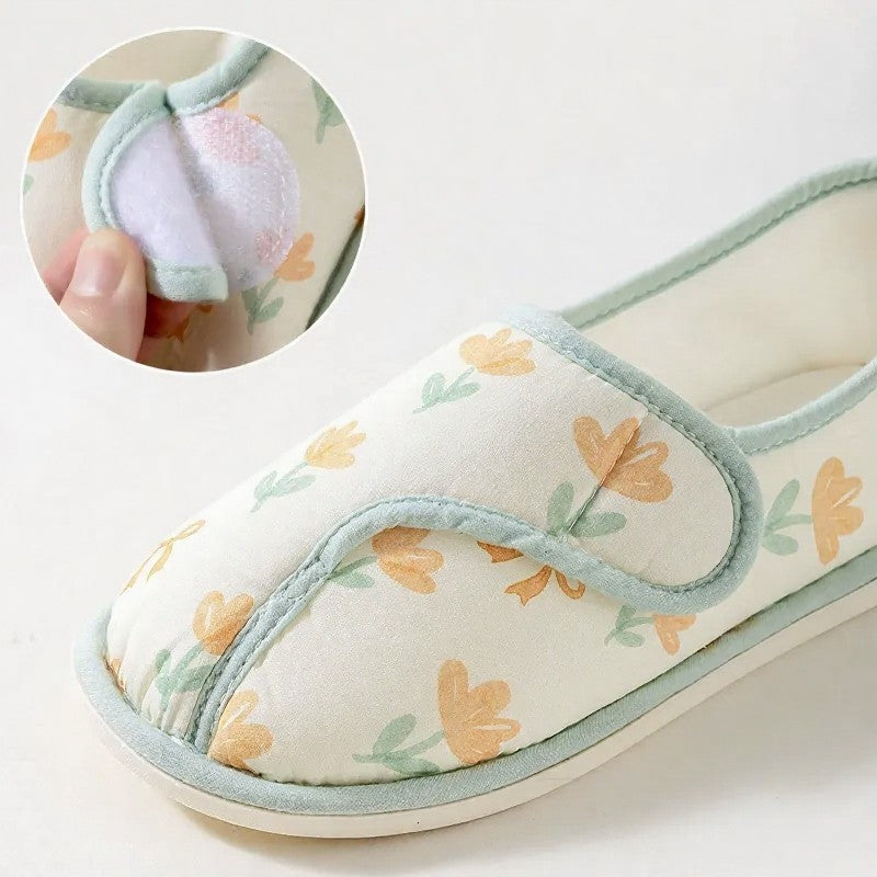 Chaussures en coton duveteux à motif marguerite ajustables - image 4