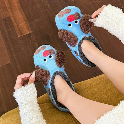 Chaussettes-chaussons en polaire corail à motif fleurs de tomate - image 1