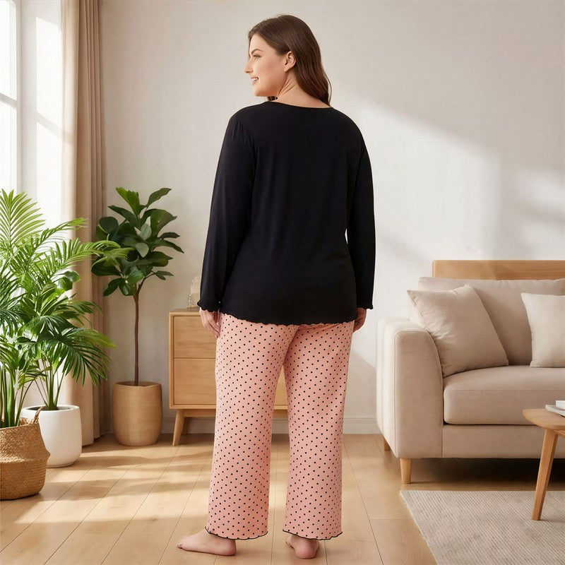 Ensemble pyjama à pois Be Real - image 2
