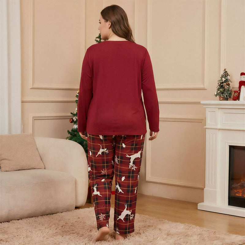 Ensemble pyjama à carreaux Joyeux Noël - image 2