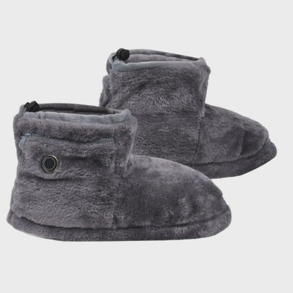 Chaussettes-chaussons chauffantes en tricot peluche douillet - image 8
