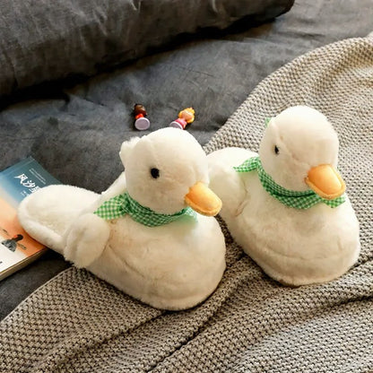 Écharpe Cozy Duck grande taille, chaussons d'intérieur en peluche - Blanc - EU44-45(US9-10) - image 5