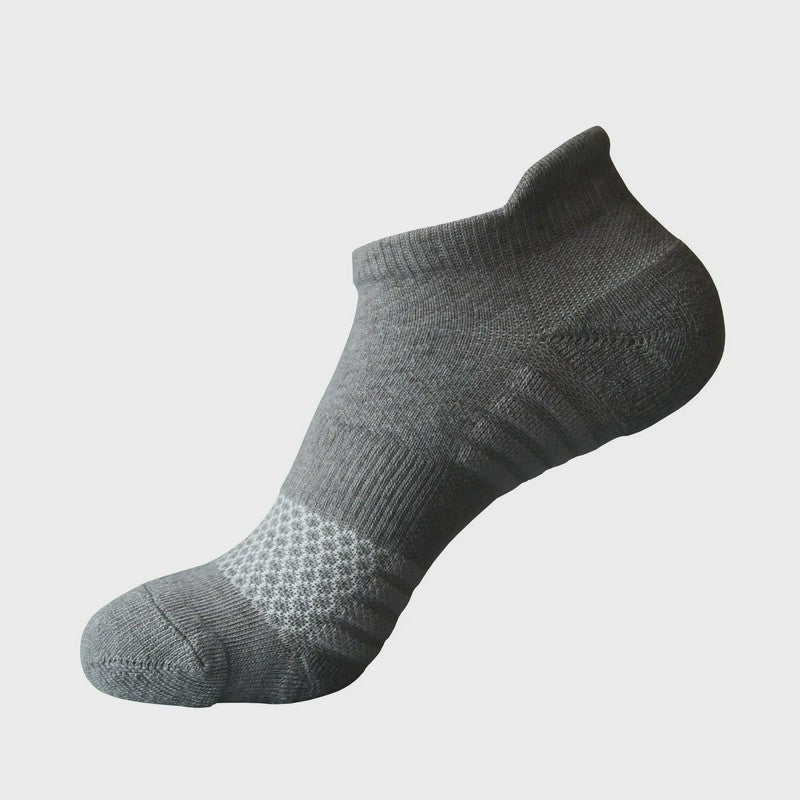 Chaussettes de compression épaisses en mélange de coton pour chevilles (5 paires) - Gris - EU38-43 (US5-9) - image 5