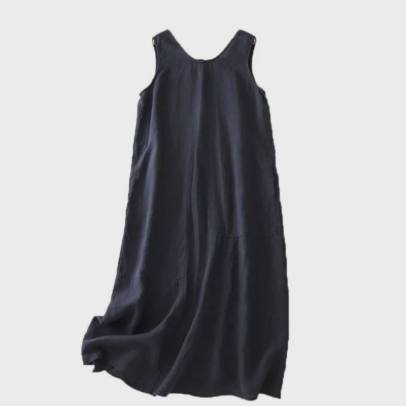 Robe maxi légère en coton à poches - image 12