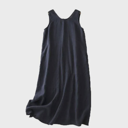 Robe maxi légère en coton à poches - image 12