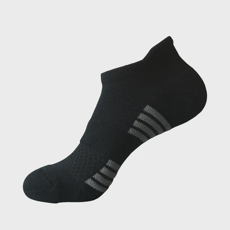Chaussettes de compression épaisses en mélange de coton pour chevilles (5 paires) - Noir - EU38-43 (US5-9) - image 4