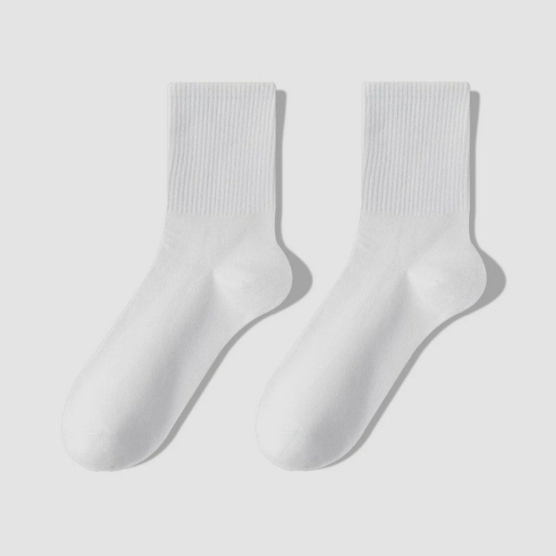 Chaussettes courtes en coton mélangé pour tous les jours (7 paires) - Blanc - EU39-43(US6-9) - image 8