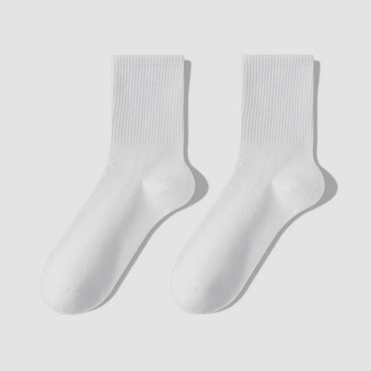 Chaussettes courtes en coton mélangé pour tous les jours (7 paires) - Blanc - EU39-43(US6-9) - image 8