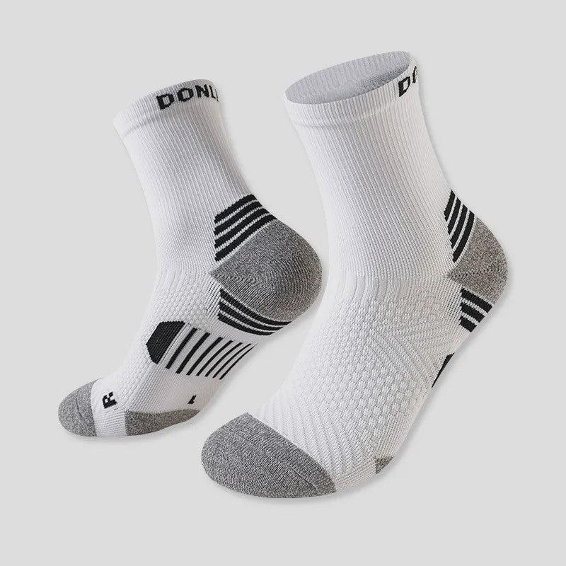 Chaussettes de compression quart de cercle à blocs de couleur néon (6 paires) - Gris - UE35-39 (US2-6) - image 5
