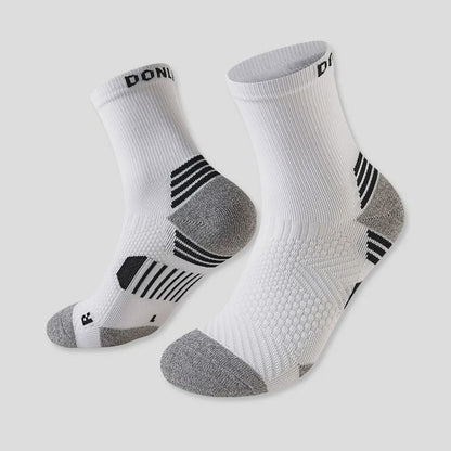 Chaussettes de compression quart de cercle à blocs de couleur néon (6 paires) - Gris - UE35-39 (US2-6) - image 5