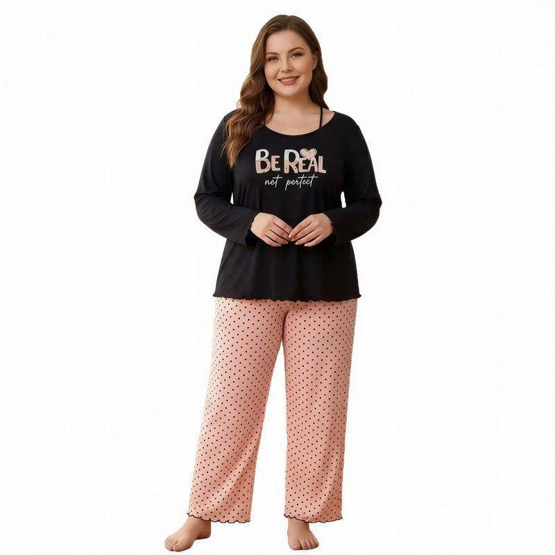 Ensemble pyjama à pois Be Real - image 4